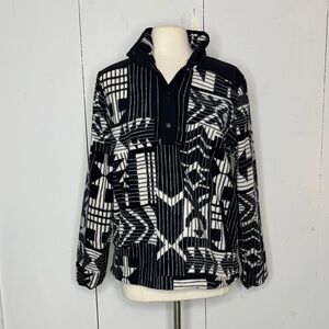 Columbia sawyer rapids printed half snap pullover jacket size Large